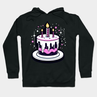 Birthday Cake Illustration Hoodie